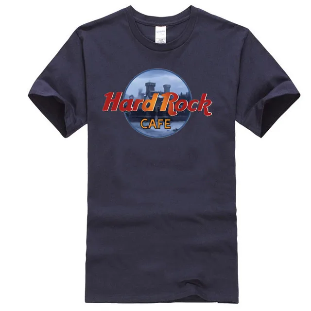 navy Рубашка с Winterfell Хард Рок кафе - Цвет: navy