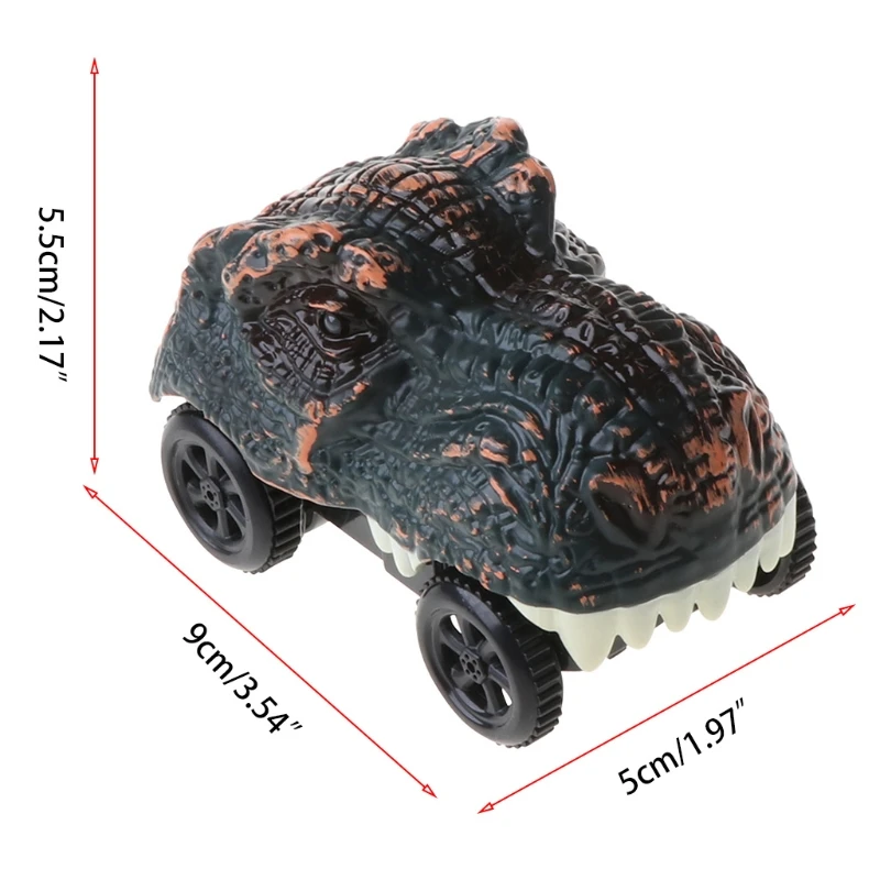 

Dinosaur Track Cars Compatible with Most Tracks Light Up Racing Track
