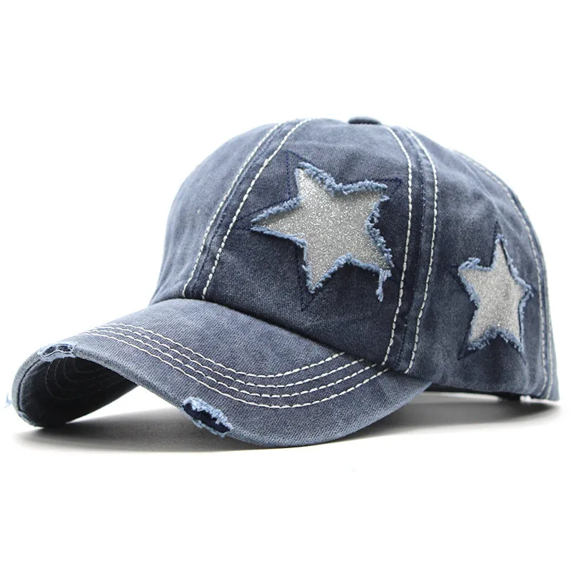 Бейсболка хлопковая с эффектом потертости для хвоста уличная одежда в стиле хип