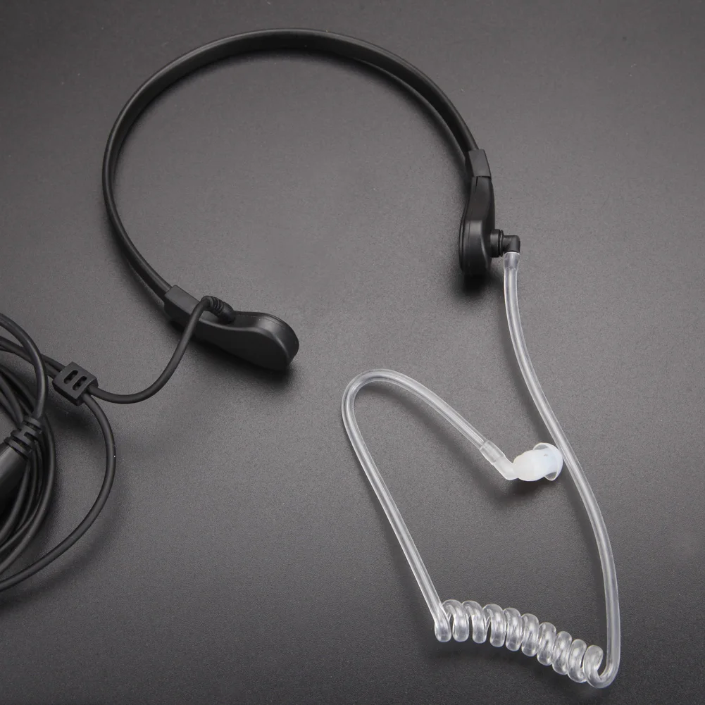 Гарнитура Walkie Talkie 2 Pin PTT MIC гарнитура скрытая Акустическая трубка динамик для Baofeng