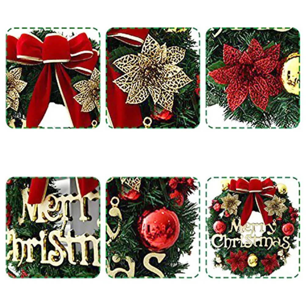 Венки декоративные сосновые иглы из ротанга гирлянды коробка украшения для дома