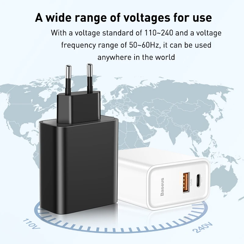 

Dual USB Fast Charger 30W Support Quick Charge 4.0 3.0 Phone Charger Portable USB C PD Charger QC 4.0 3.0 ForXiaomi