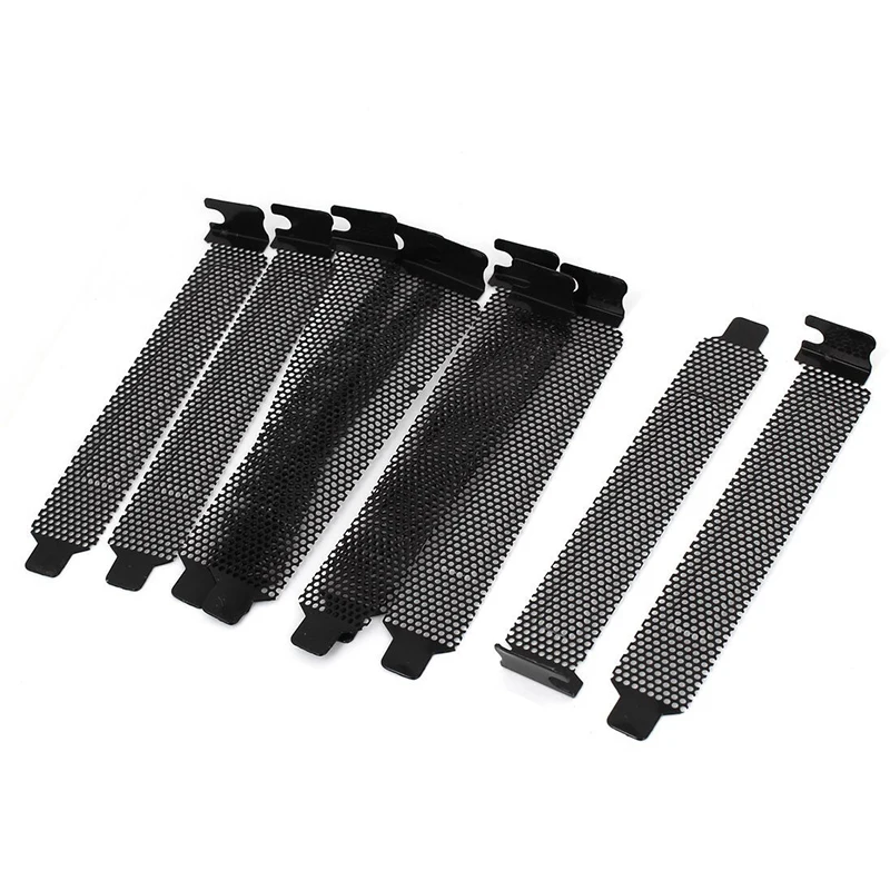 

10 Pcs Hard Steel Dust Filter Blanking Plate PCI Slot Cover w Screws