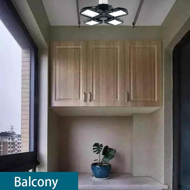 

LED Garage Lights,12000LM Super Bright 120W Deformable Garage Ceiling Light,Lighting Fixture for Basement,Warehouse