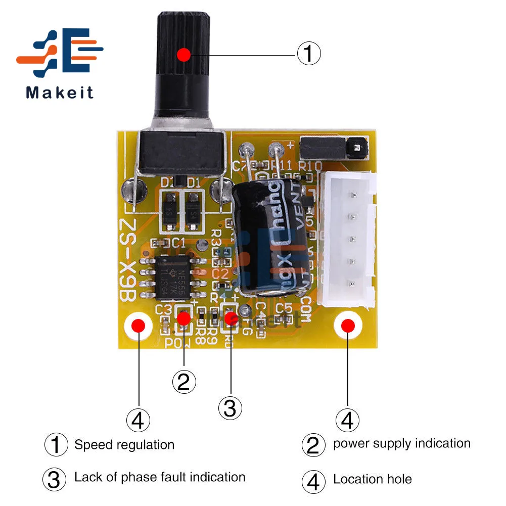DC 5V 12V 15V BLDC 3 фазный бесщеточный мотор драйвер модуль контроллер скорости