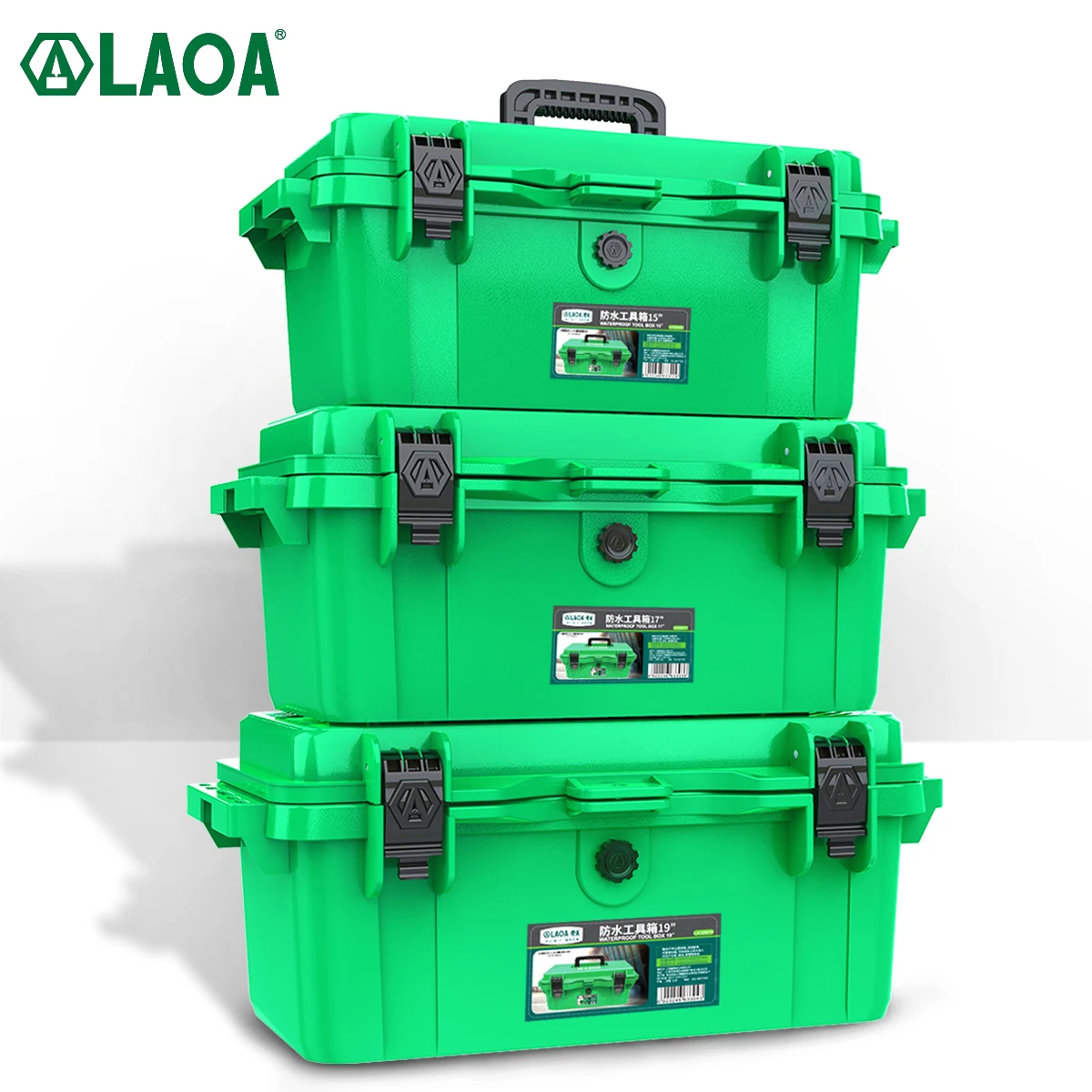 LAOA Waterproof Toolbox Thickened Storage Box Vehicle Maintenance Electrician Household Portable Suitcase Industrial Grade