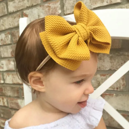 

Infant Baby Girl Cute Bow Headband Newborn Headwear Headdress Hair Band