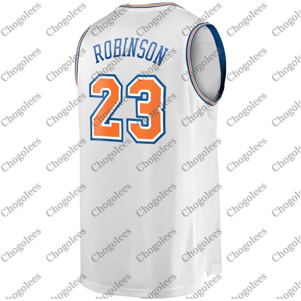 

Men Basketball Jersey Mitchell Robinson New York Branded Fast Break Player Jersey Statement Edition White
