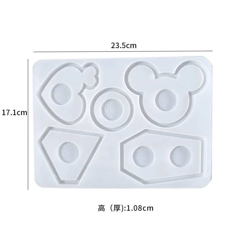 

DIY Crystal Glue Five Grid Quicksand Eyelash Storage Tray Home Accessories Resin Silicone Mold Wholesale
