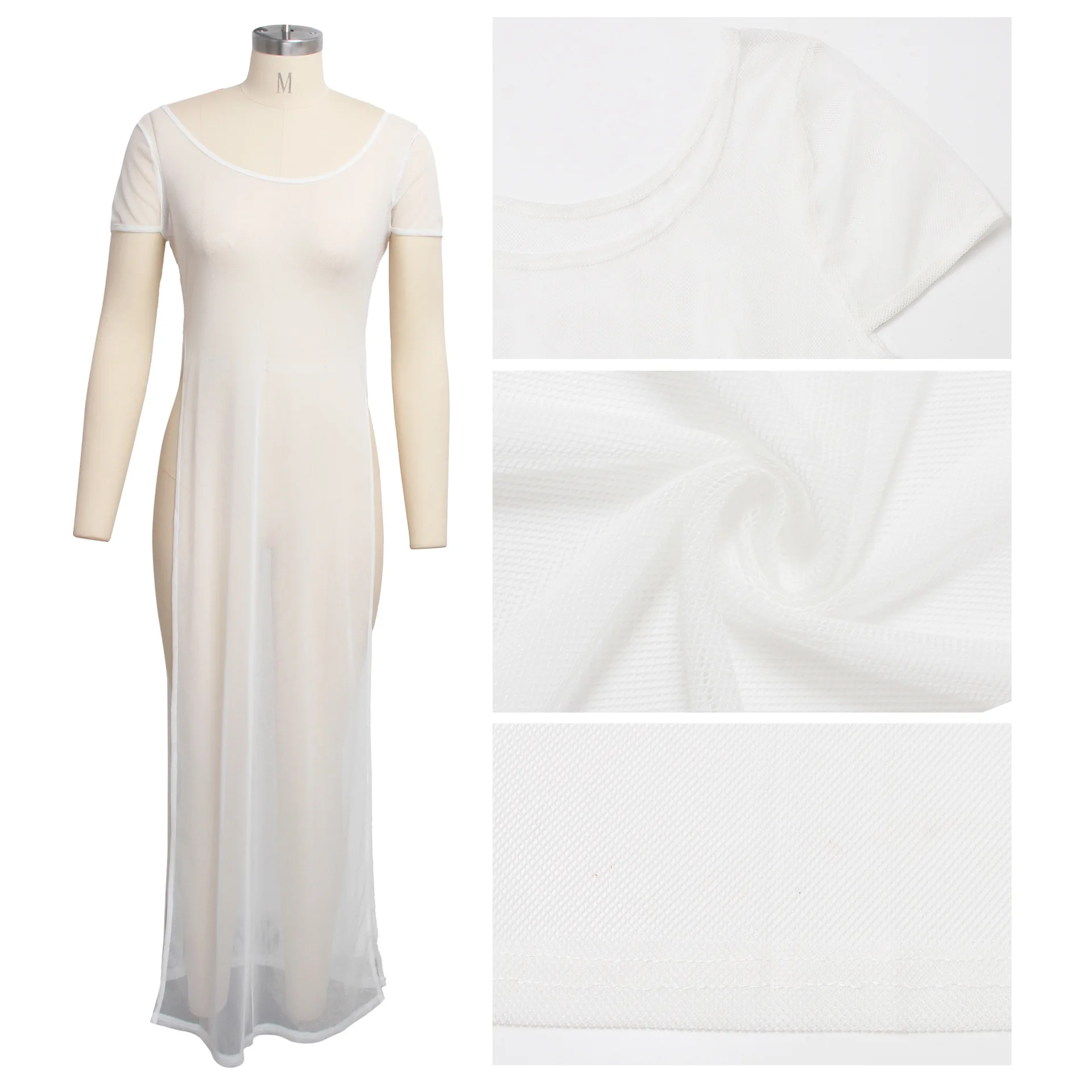 

Summer Long Mesh Beach Skirt Fashion Breathable Bikini Coverup Sexy Sexy Jacket