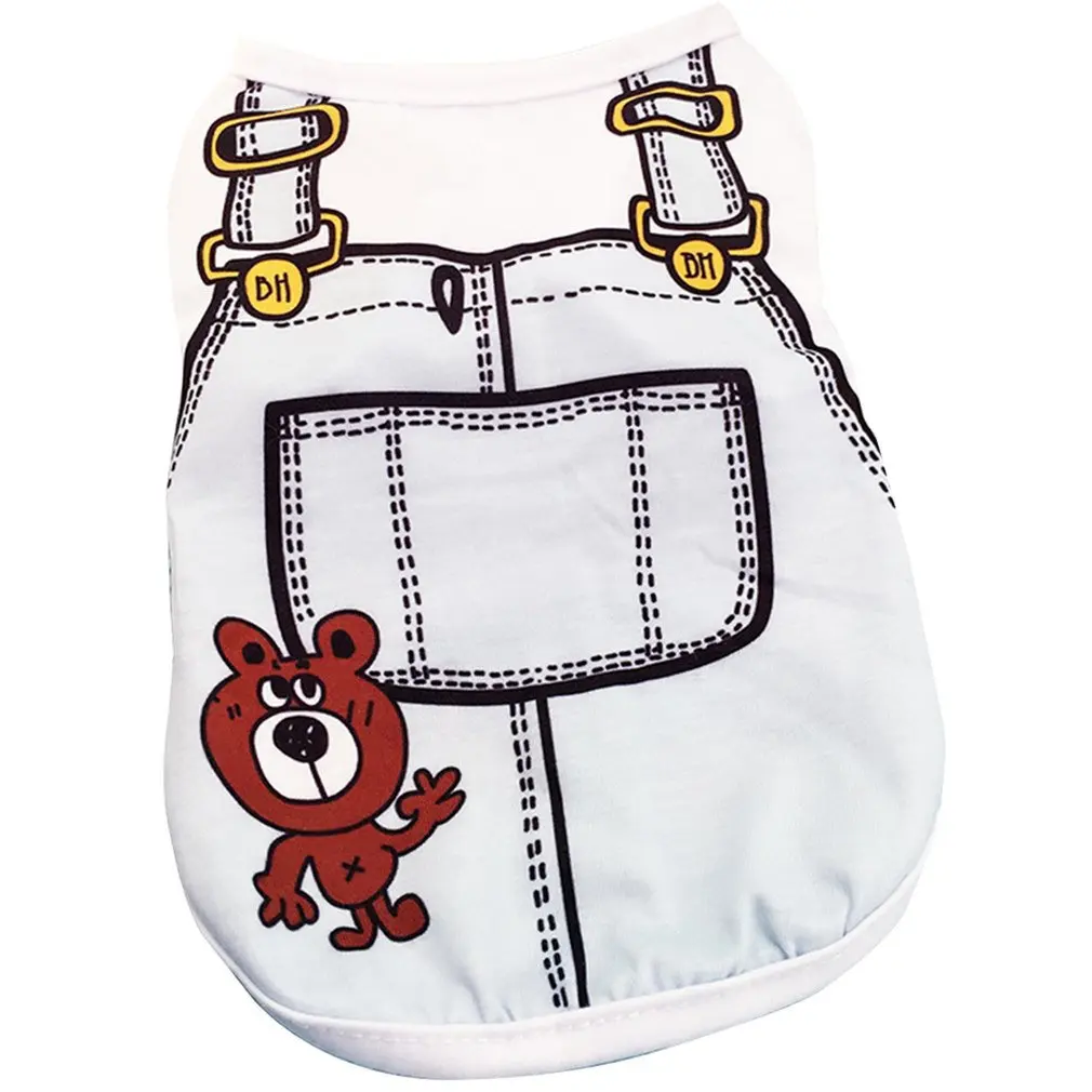 

Одежда для питомцев, летняя футболка для собак, толстовка для щенков, наряд для питомцев, жилет без рукавов, модный костюм для маленьких сред...