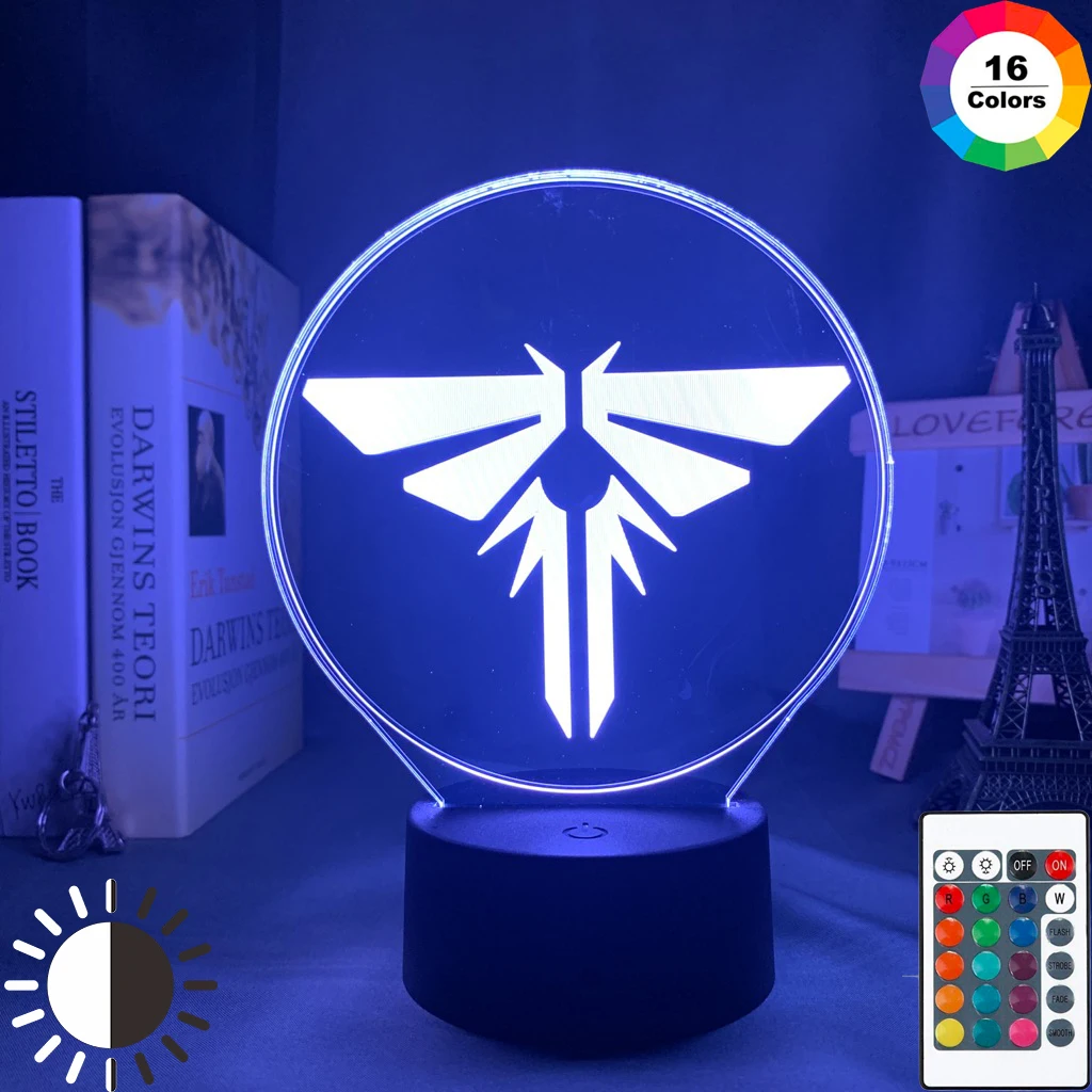 

Acrylic Light Sign Game The Last of Us 2 Colorful Led Night Light for Bedroom Game Room Decor Usb Battery Powered Desk Lamp