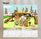 Фон для фотосъемки с изображением камней, детский фон для фотосъемки в честь Дня рождения ребенка, голубое небо, зеленое полиэстер, виниловый стенд, реквизит