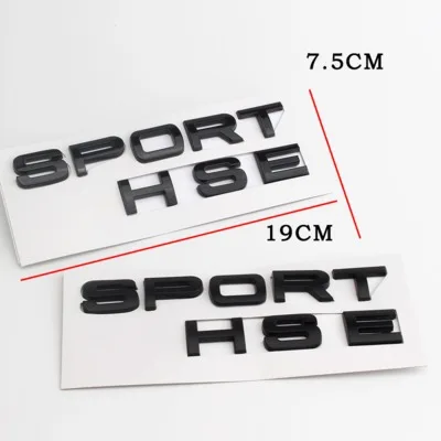 5X Новый хром матовый серебристый черный спортивный HSE большой сапожок с буквой