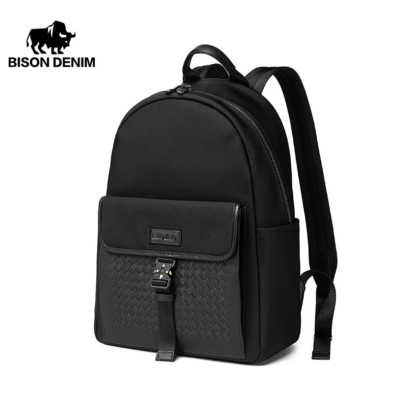 BISON DENIM  Backpack Men School Backpack Bag Fashion Waterproof Travel Bag Casual Book Bag N20140-1B