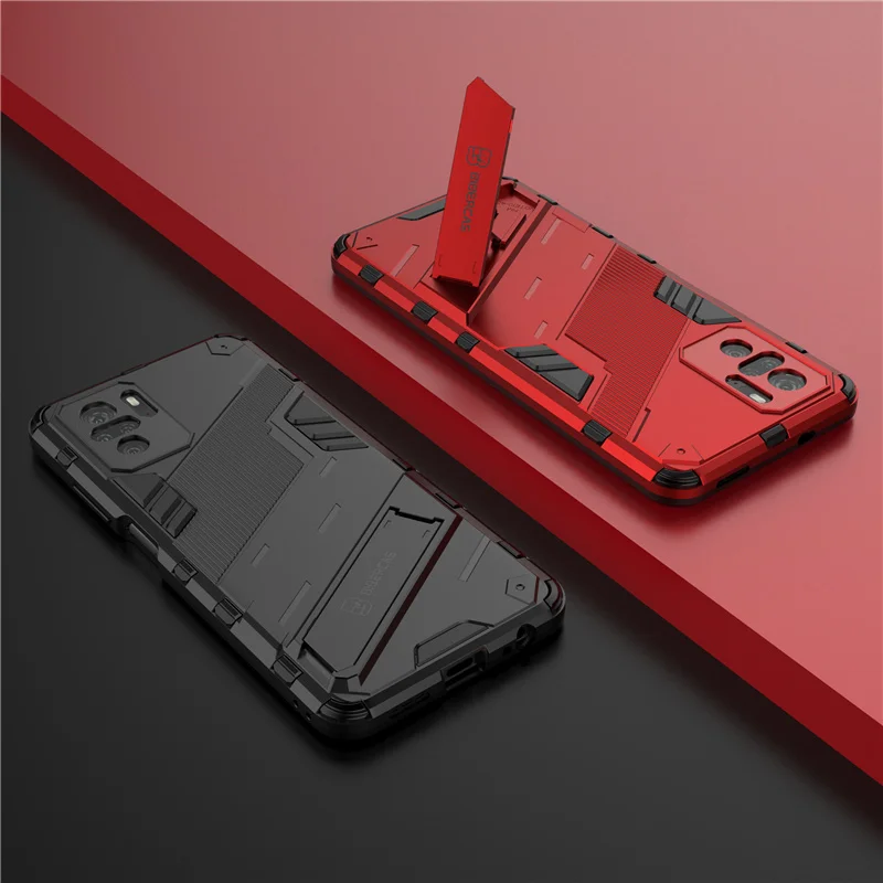 For Cover Xiaomi Redmi Note 10 Case For Redmi Note 10 Capas Shockproof Hard Kickstand Holder Back Cover For Redmi Note 10 Fundas