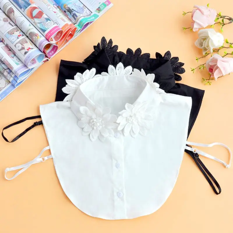 Женская Классическая однотонная Шифоновая Блузка ручной работы с вышитыми