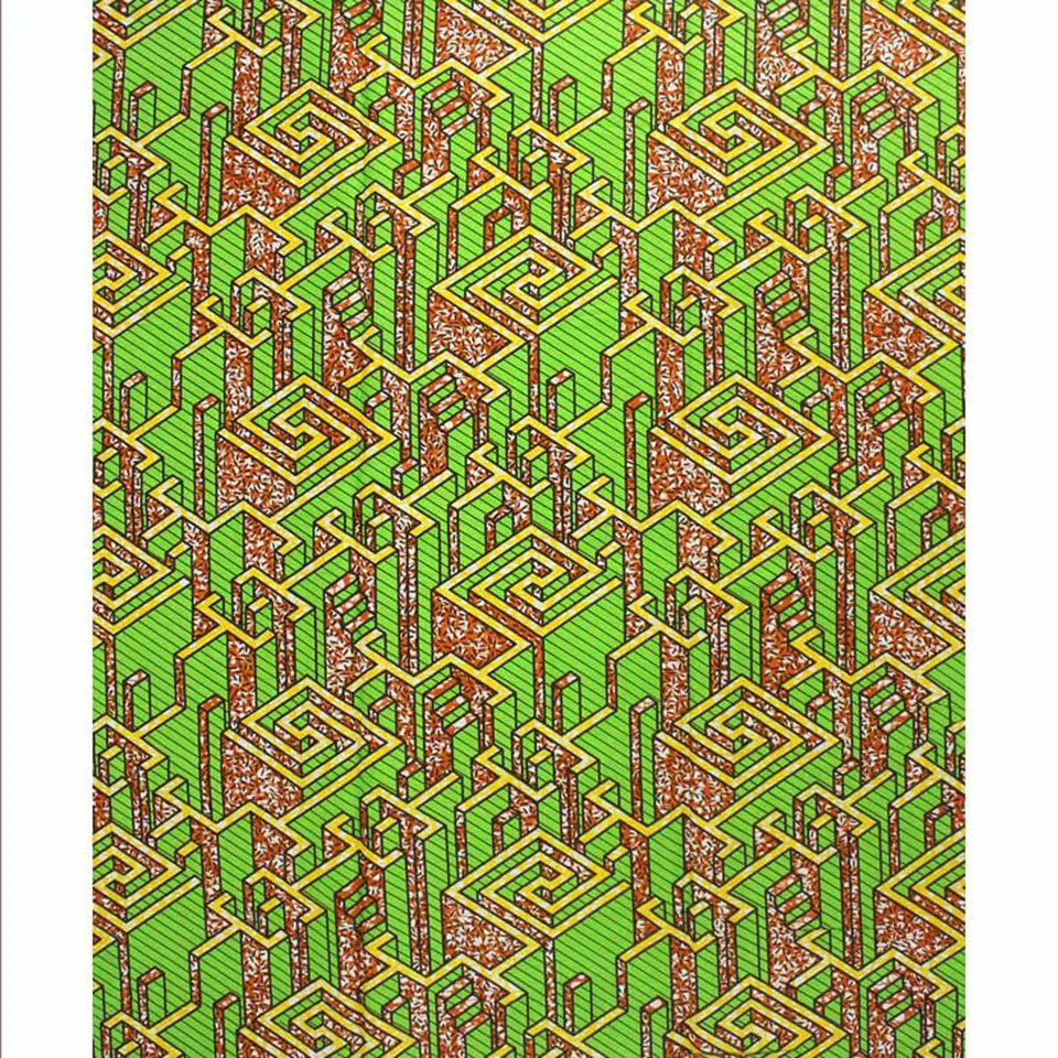 

6 Yards African Mitex Wax Print Ankara Fabrics Kitenge/Pagnes/Tissues Africain/ Lapa/Chitenge YBGSW-279