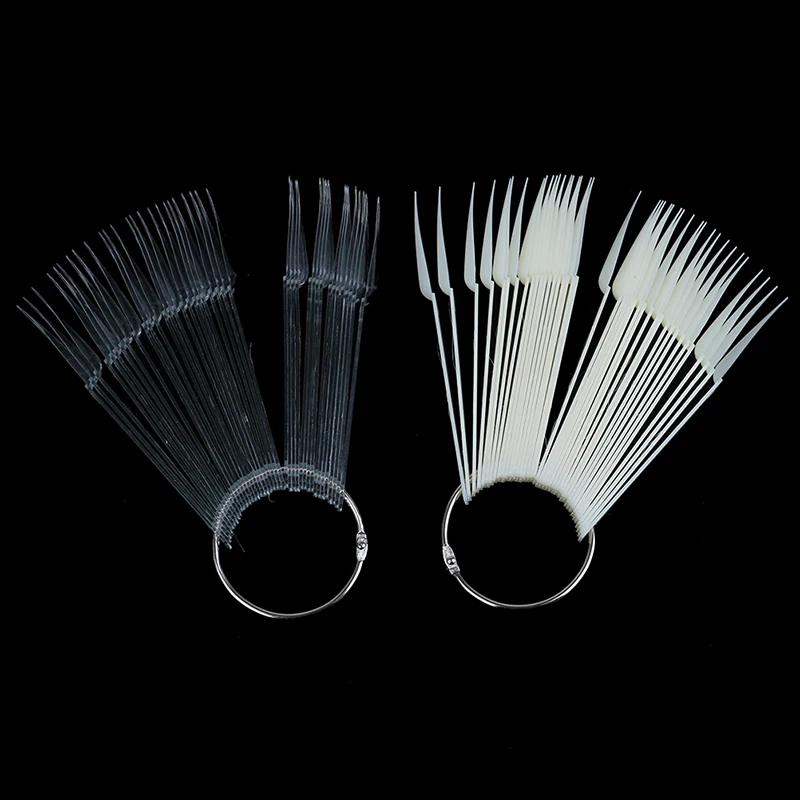 40 шт. накладные ногти цветные карты акриловая диаграмма палитра пряжка кольцо