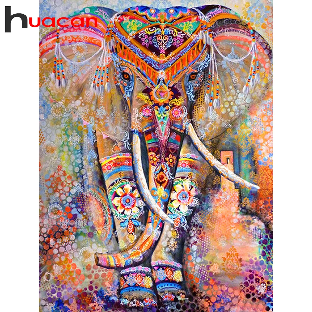 Алмазная живопись Huacan 5d комплект для алмазной вышивки сделай сам Elephant Mosiac