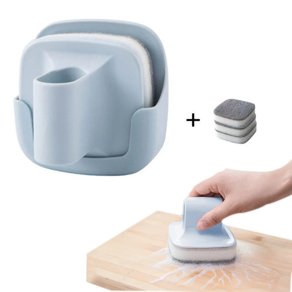 Заменить спонжевой насадки губка щетка для плитки ванной с ручкой сильные