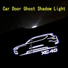 2 шт. с логотипом для 2018-2021 VOLVO XC40 светодиодный Двери Автомобиля Светильник проектор Ghost Shadow светильник Добро пожаловать светильник любезно атмосферу светильник