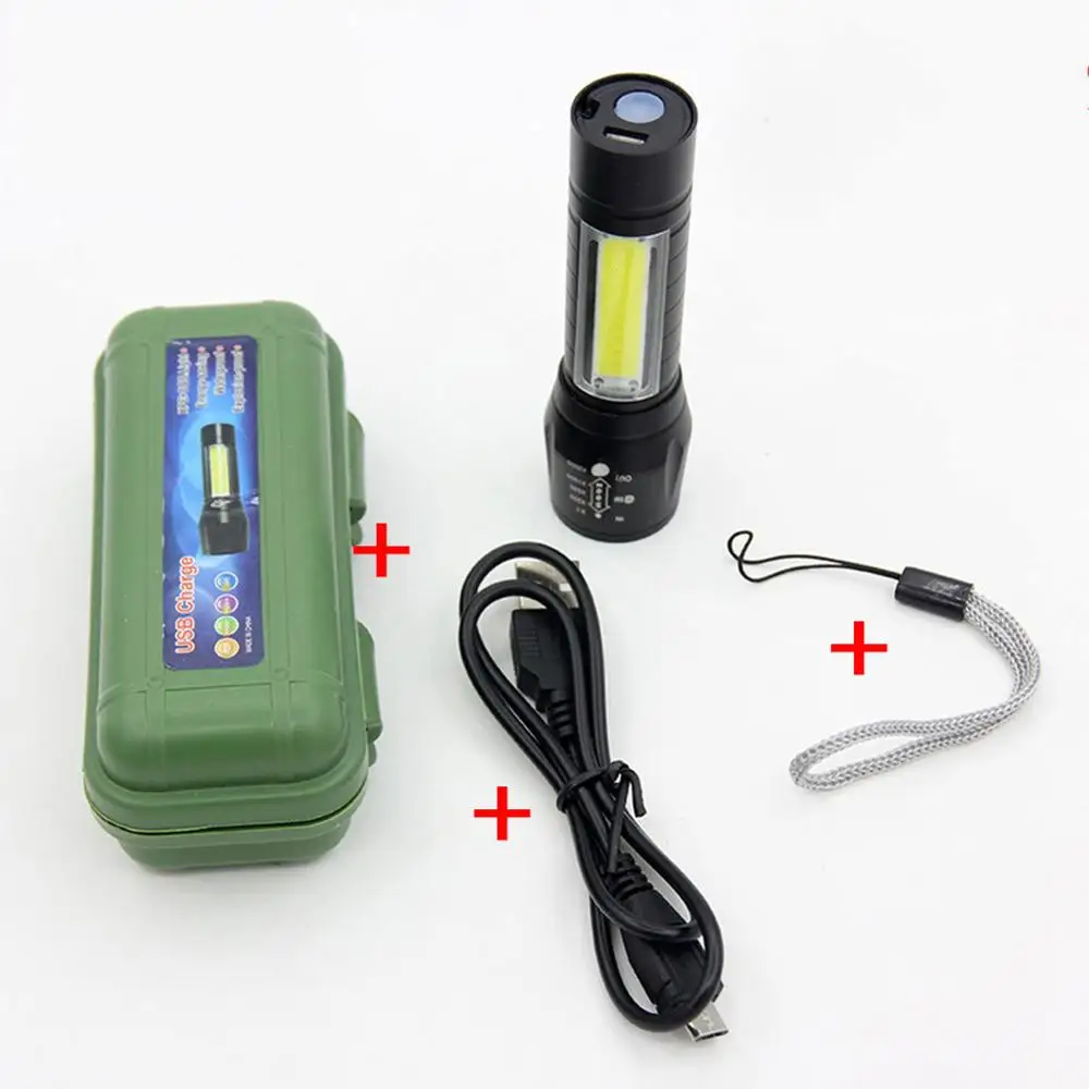 A1 Meijuner мини-фонарик COB боковой тактический фонарик USB высокой мощности перезаряжаемый светодиодный фонарь наружная аварийная лампа B011 - Испускаемый цвет: A1