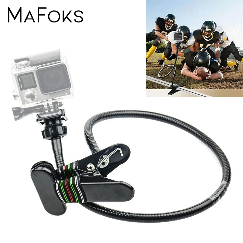 Регулируемый зажим с удлинителем гусиная шея 68 см гибкий для Gopro Hero 7 6 5 4 3 SJCAM SJ4000