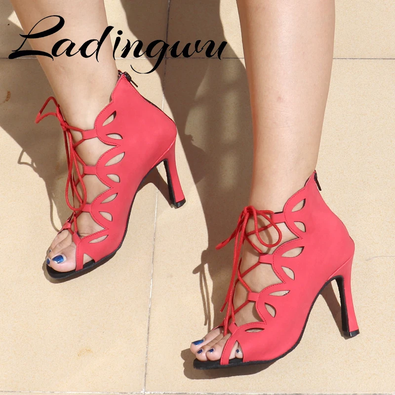 Ladingwu/Женская обувь для латинских танцев Танцевальная сальсы Обувь бальных в