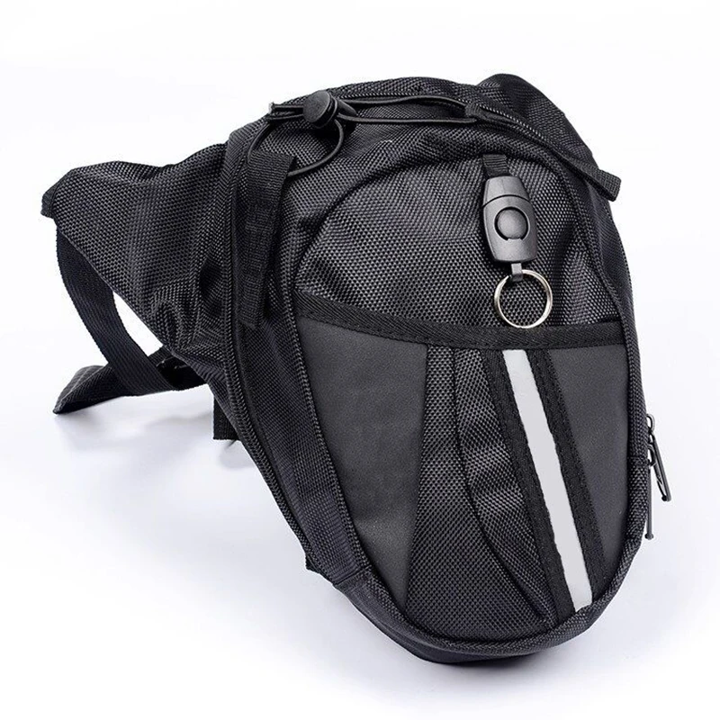 Optional Nylon Polyester Black Drop Leg Motorcycle Bicycle Fanny Pack Belt Bag Handbag |