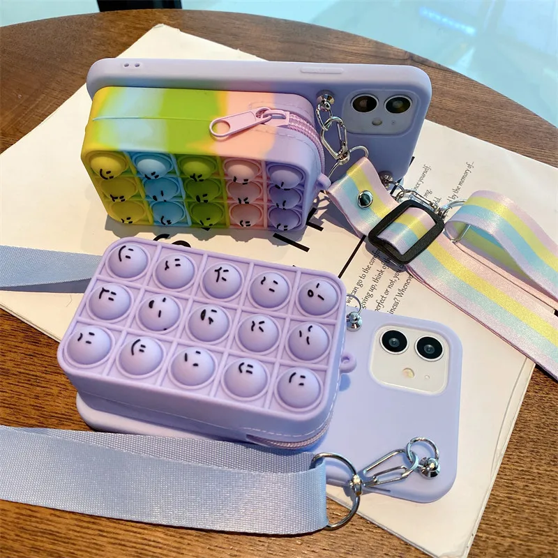 Милые объемные мешки для монет популярный бумажник пузырьковый чехол Xiaomi Redmi Note 10