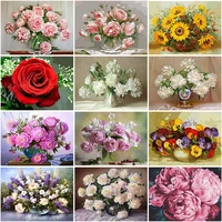 5d diamond painting flower full square round landscape rhinestone picture cross stitch kits mosaic embroidery crafts decoration