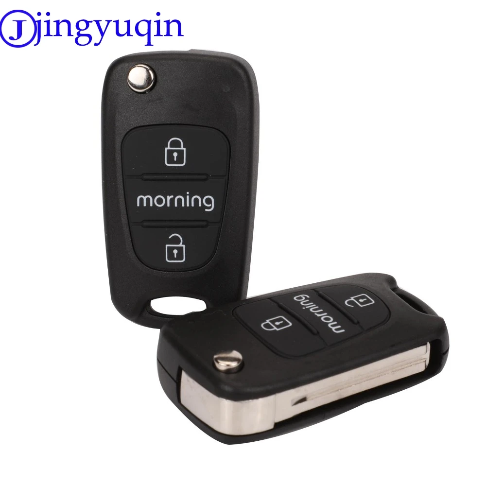 Jingyuqin 3 кнопочный откидной пульт дистанционного управления брелок для Kia Picanto