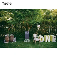 yeele baby one birthday party photocall outdoor garden green lawn photography backdrop photographic background for photo studio