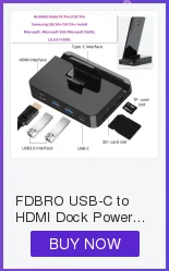 FDBRO USB-C к HDMI док-станция адаптер питания для huawei P20 Pro концентратор USB Type C док-станция для samsung S8 S9 Note8 Dex Pad станция