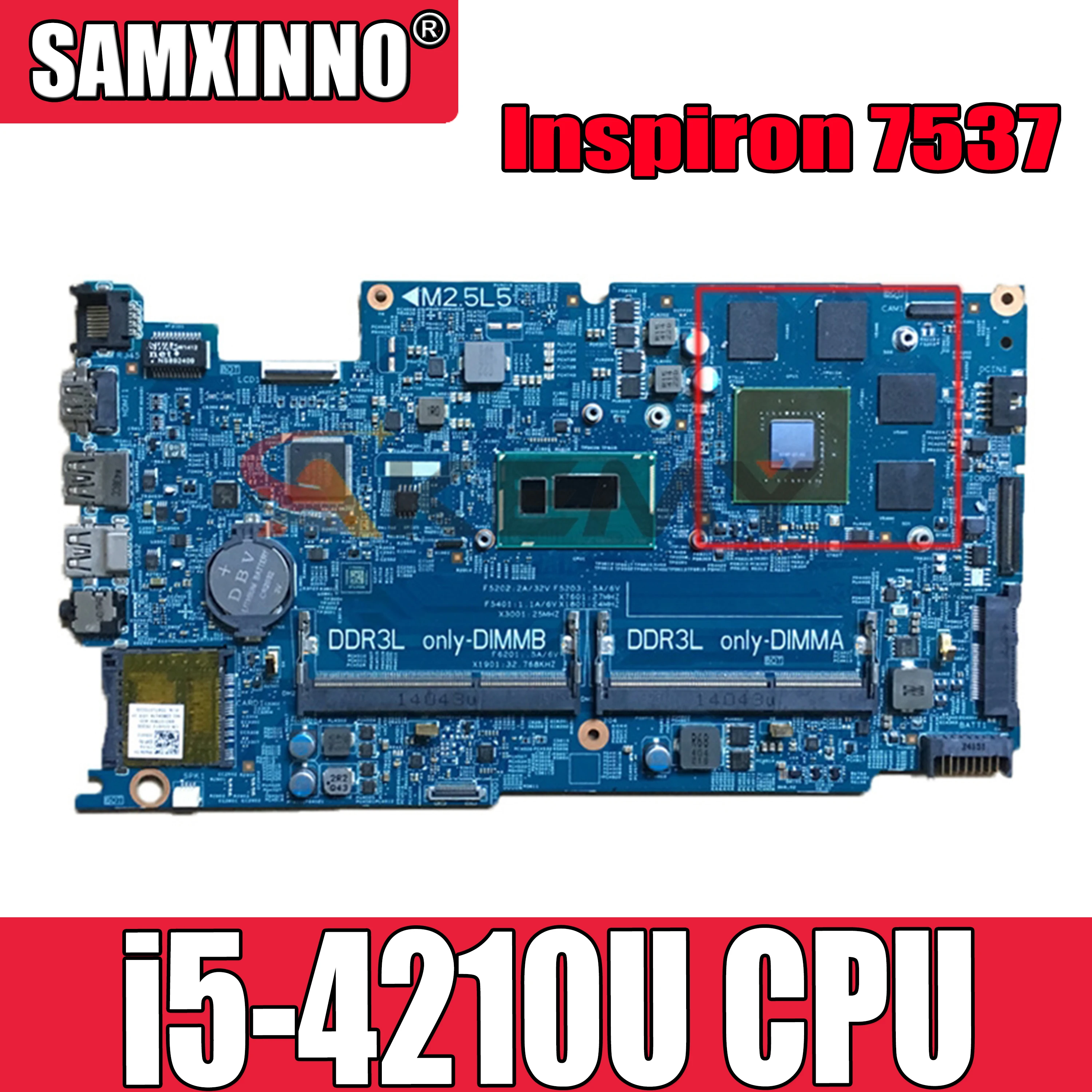 Оригинальная материнская плата для ноутбука DELL Inspiron 7537 CN-03V4T2 03V4T2 12311-2 SR1EF N14P-GT-A2 |