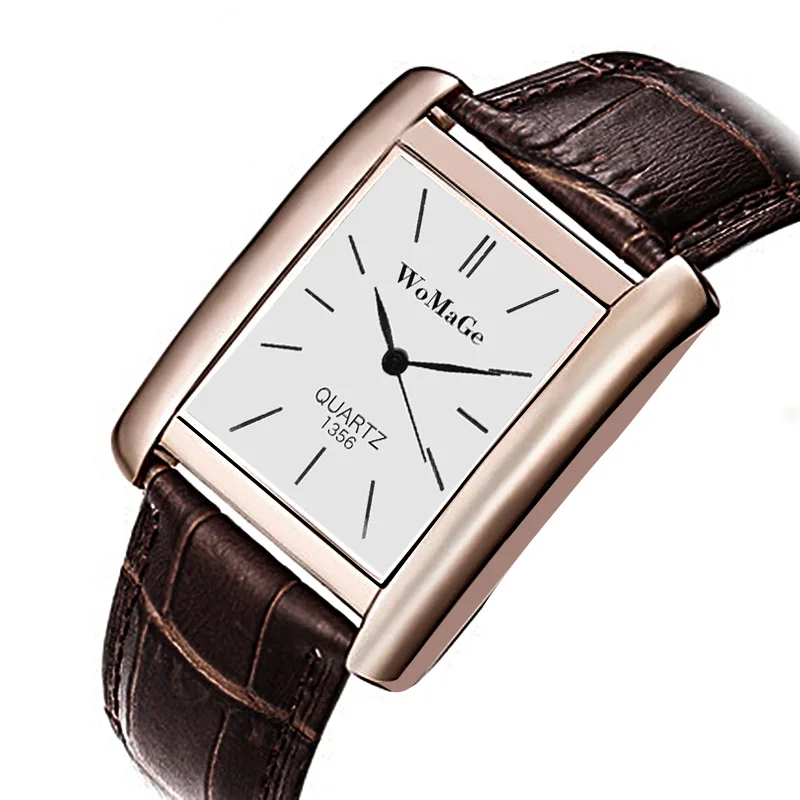

Vintage Leather Strap Women Watche Quartz Sport Women Wrist Watch Rectangle Classic Girl Watches Relogio Feminino