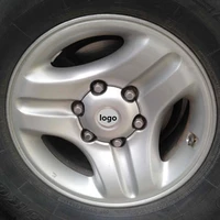 4pcs car wheel center cover hub caps emblem decal for toyota prado baic lu ba lu ba 3400 2400 2700