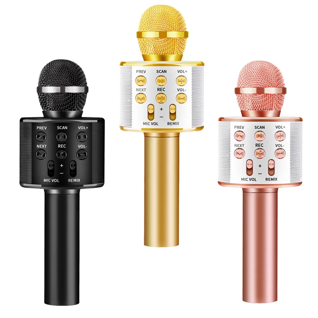 Портативный Bluetooth микрофон для смартфона караоке диктофон|Микрофоны| |