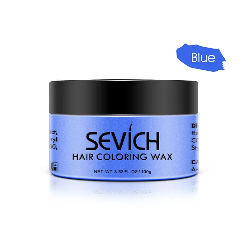 05 Elegant blue Одноразовый цветной воск для волос Мужская грязь DIY одноразовая формовка паста краситель Крем гель для волос для укладки волос цвет ing Серебряный серый TSLM1 - Цвет: 05 Elegant blue