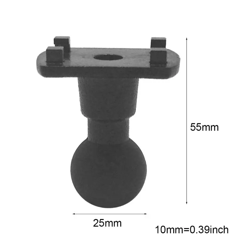 

4 Hole Claws AMPS Adapter Plate Rubber Ball Head Mount Bracket for Arkon Robust Mount Series Mounts for gopro GPS DVR
