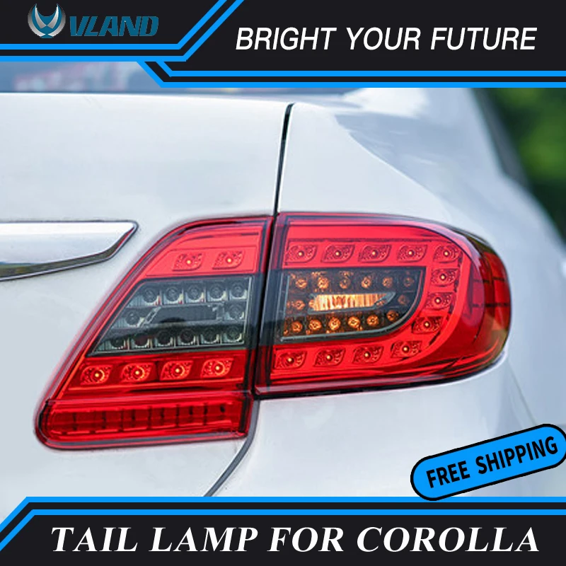 Автомобильные светодиодные задние лампы для Toyota Corolla Altis задний фонарь 2011 2012 2013