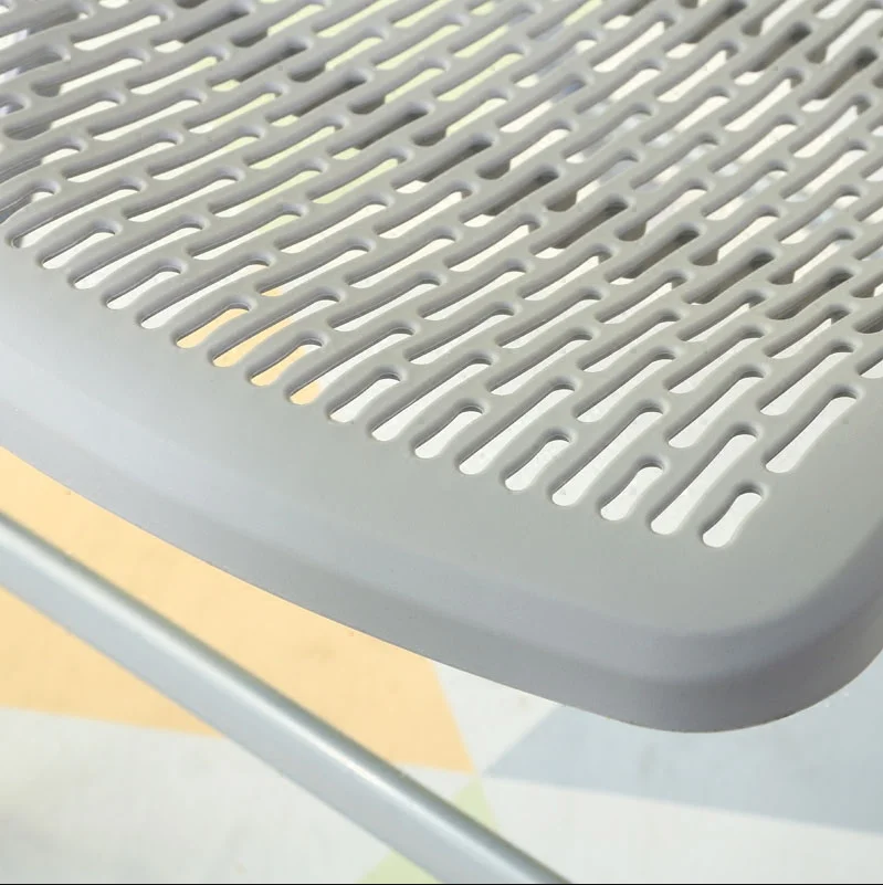 구매 접이식 통기성 그물 의자 플라스틱 간단한 가정용 휴대용 야외 의자 간단한 사무실 컴퓨터 의자 식당 현대