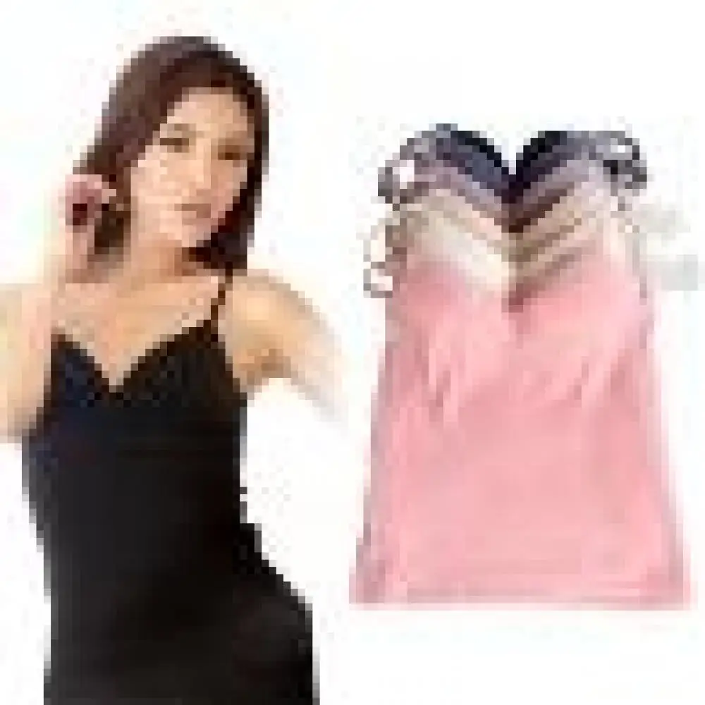 

Modal Adjustable Strap Built In Bra Padded Self Mold Bra Tank Top Camisole