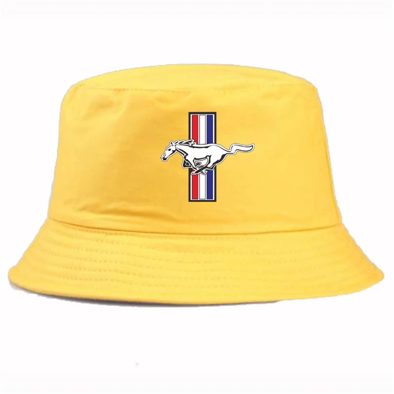 

Ford Mustang Bucket Hat High Quality Cap Sun Visor Fishing Fisherman Hat