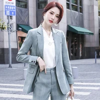 high quality fabric ladies office work wear suits formal ol styles women business blazers pantsuits autumn winter trousers set