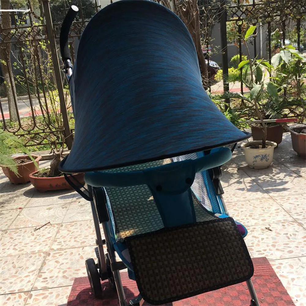 multicolor CYSINCOS Baby Stroller Shade Sun Visor Carriage Canopy Cover Newborn Prams Stroller Accessories Sun Hood Windproof Pushchair Cap - Цвет: multicolor
