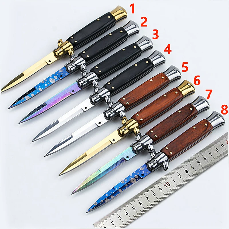 Складной нож итальянской мафии akc высокопрочный уличный Клинок для выживания на