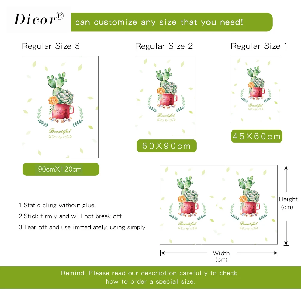 DICOR витражная пленка для окон матовая непрозрачная домашнего декора стеклянная