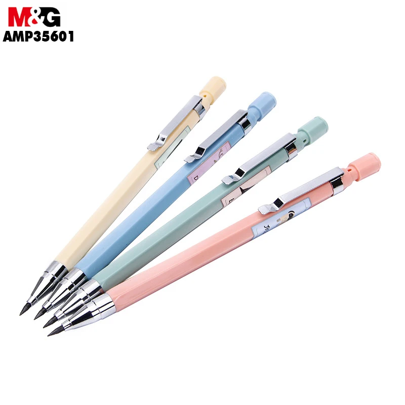 (random Colors)coarse Brush Core. Automatic Pencil 2.0mm Student Painting Amp35601
